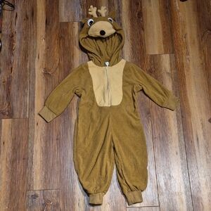 Toddler Fleece Reindeer Costume - Sz. 3/4